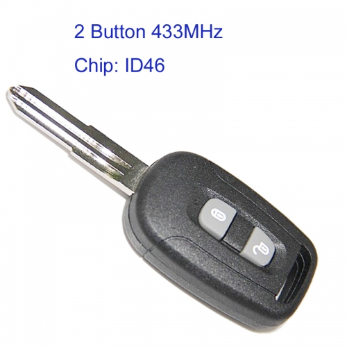 MK280044 2 Button 433MHz Remote Key for Chevrolet Captiva 2006 2007 2008 2009 2010 Car Key Fob Remote with ID46 Chip
