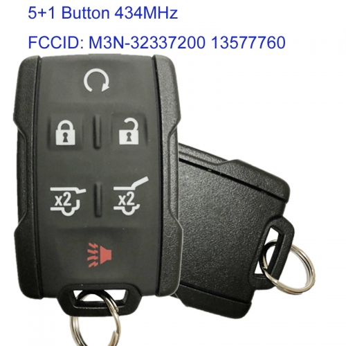 MK280053 5+1 Button 434MHz Keyless Smart Key for Chevrolet Car Key Fob Remote M3N-32337200 13577760