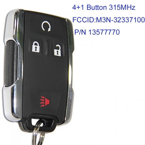 MK280047 3+1 Button 315MHz Keyless Smart Key for Chevrolet SILVERADO 1500 Car Key Fob Remote M3N32337100  M3N-32337100 P/N 13577770