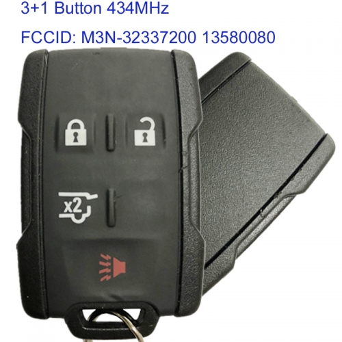 MK280050 3+1 Button 434MHz Keyless Smart Key for Chevrolet Car Key Fob Remote M3N-32337200 13580080