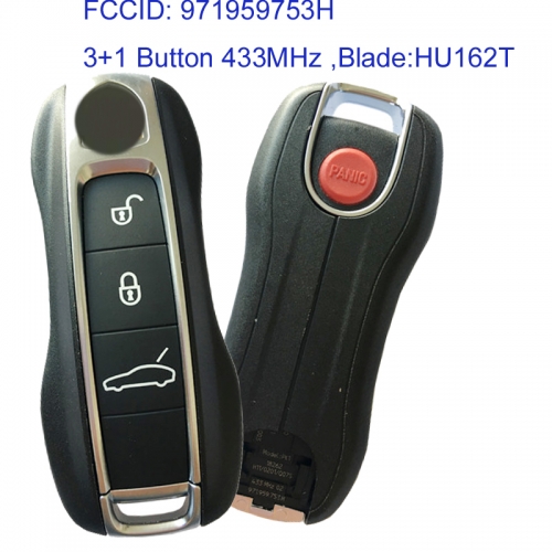 MK470015 3+1 Button 433MHz Smart Key Remote Control for P-orsche Panamera 971959753H Auto Car Key Fob Chip Keyless Go