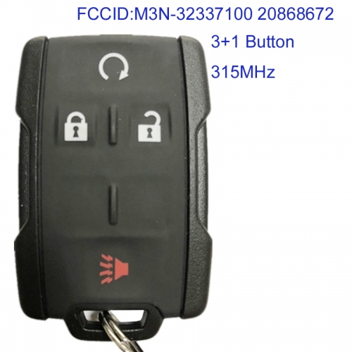 MK280054 3+1 Button 315MHz Keyless Smart Key for Chevrolet Car Key Fob Remote M3N-32337100