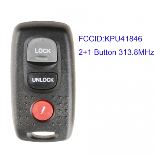 MK540041 2+1 Button 313.8MHz Remote Key Control for Mazda 3 2004-2008 for Mazda 6 2003 2004 2005 Auto Car Key Fob KPU41846