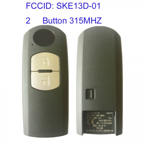MK540028 2 Button 315MHZ Smart Key Control for Mazda CX4 CX5 M-itsubishi system Remote Auto Car Key Fob SKE13D-01
