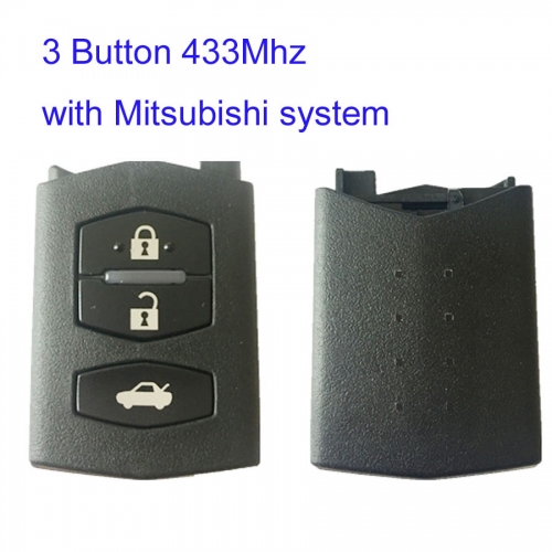 MK540019 3 Button 433Mhz Smart Key for Mazda M-itsubishi system Remote Auto Car Key Fob