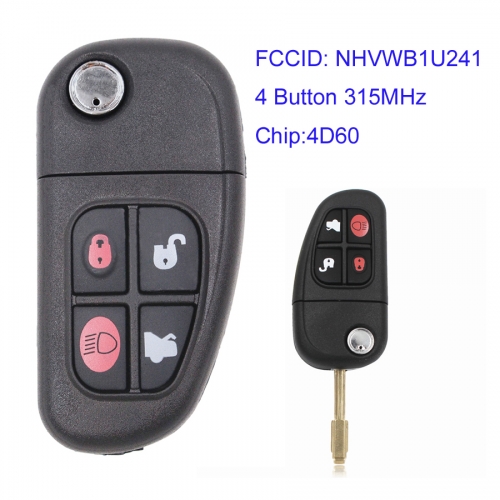 MK500010 4 Button 315MHz Flip Key for J-aguar Remote Auto Car Key Fob NHVWB1U241