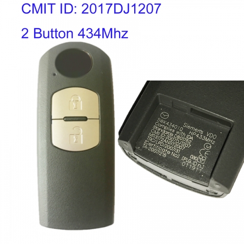 MK540029 2 Button 434Mhz Smart Key Control for Mazda CX4 CX5 M-itsubishi system Remote Auto Car Key Fob 5WK43401D