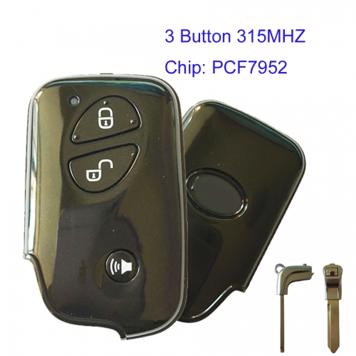 MK010002 3 Button 315MHZ Smart Key for BYD  F0 G3 L3 M6 L3 S6 Auto Car Key Fob with PCF7952 Chip