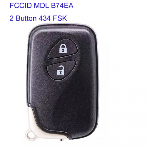 MK490032 2 Button 434 FSK Smart Key for Lexus CT200H RX350 RX450H MDL B74EA Keyless Go Entry Key