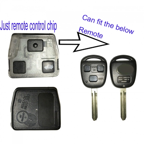 MK190214 3 Button 314.4MHz Remote Key Control Chip for T-oyota 1998-2002 Land Cruiser Auto Car Key Fob HYQ1512V