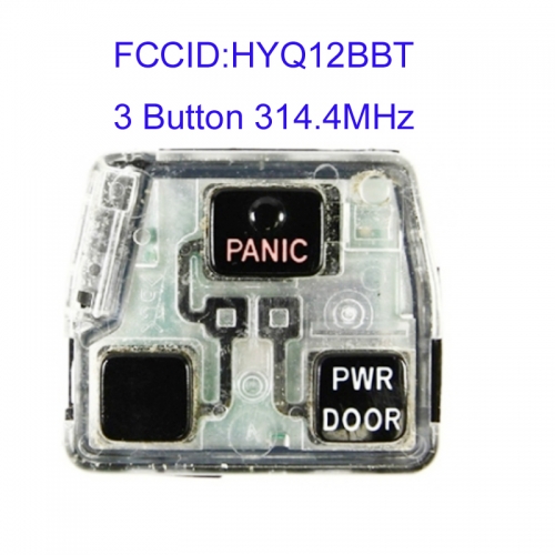 MK190215 3 Button 314.4MHz Remote Key Control Chip for T-oyota Auto Car Key Fob HYQ12BBT