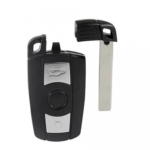 FS110012 3 Button Remote Key Shell Car Key Case for BMW CAS3 Car Key Replacement without chip
