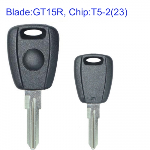 MK330022 Black Remote Control Key Transponder Key T5-2 Chip for F-ait Auto Car Key Replacement with GT15R Blade