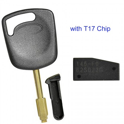 MK160098 Transponder Key Remote Control Head Key for F-ord Auto Car Key Replacement with T17 Chip