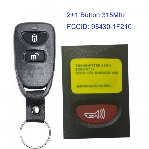 MK140137 2+1 Button 315Mhz Remote Key for H-yundai Santa Fe Auto Car Key 95430-1F210