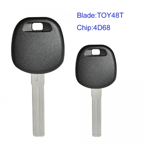 MK490052 Transponder Key Head Key for L-exus Auto Car Key Replacement with TOY48T Blade and 4D68 Chip