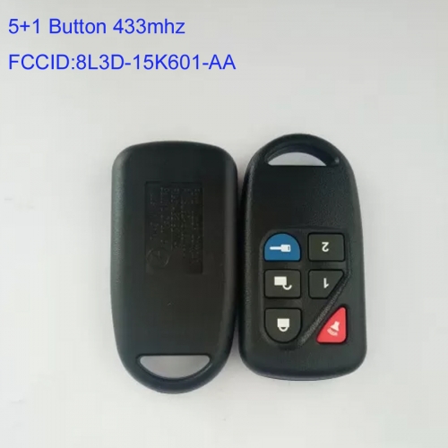 MK160108 5+1 Button 433mhz Remote Key for Ford Auto Car Key Keyless Go Key 8L3D-15K601-AA