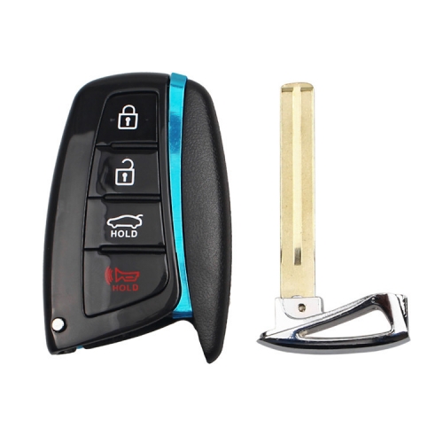FS140031 3+1 Button Remote Flip Key Shell Case  for H-yundai  SANTA FE Auto Car Remote Key Replacement