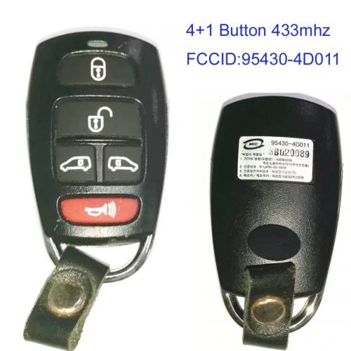 MK130109 4+1 Button 433mhz Remote Key Control for Kia Grand Canival Auto Car Key Fob 95430-4D011