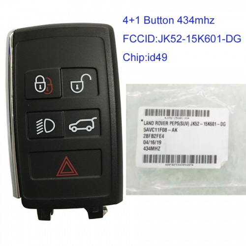 MK260028 4+1 Button Smart Car Key 434mhz for Range Rover 2018 2019 2020 JK52-15K601-DG Keyless Go Remote Fob Proximity Key
