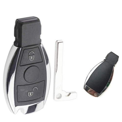 FS100014 2 Button Smart Key Cover Case Fit For Benz BGA Remote Key Cover Replacement