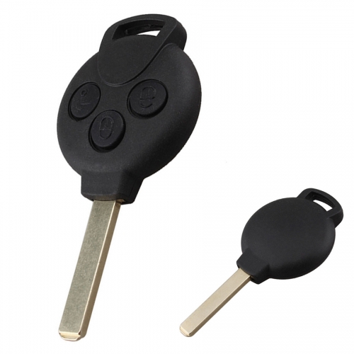 FS100012 3 Button Head Key Cover Case Fit For Benz Smart Fortwo Remote Key Cover Replacement