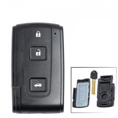FS190026 3 Button Smart Key Cover Shell Case for T-oyota Crown Smart Key Auto Car Key Replacement