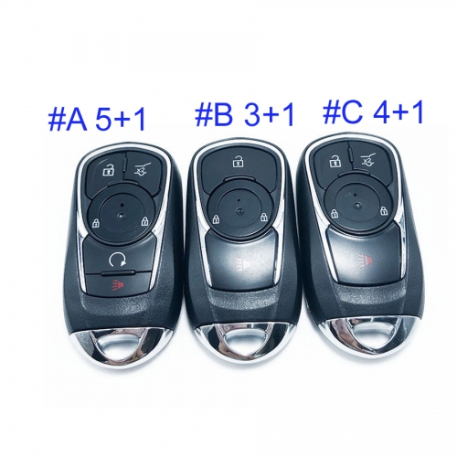 FS270008 5+1/3+1/4+1 Button Remote Key Shell Case for B-uick  Auto Key Cover Lid Replacement