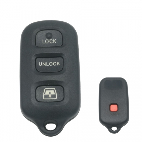 FS190054 3+1 Button Remote Key Control Fob Shell Cover for T-oyota  Auto Car Key Shell Housing Replacement