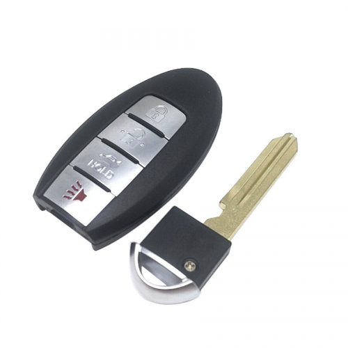 FS210023 3+1 Button Smart Key Remote Key Shell Cover for N-issan Auto Car Key Case Replacement