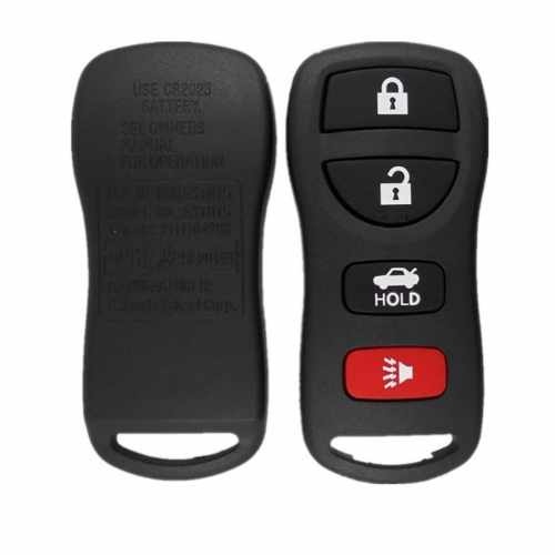 FS210014 3+1 Button Head Key Remote Key Shell Cover for N-issan Auto Car Key Case Replacement