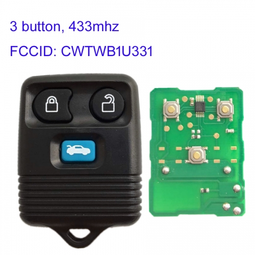 MK160112 3 Button 434Mhz Remote Key for Ford Transit CWTWB1U331Remote Key Fob