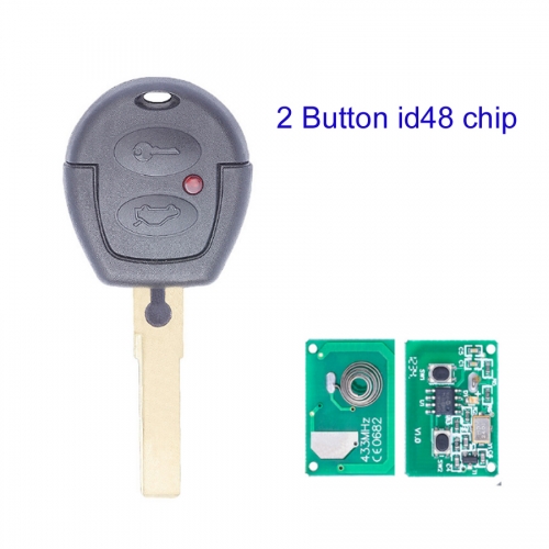 MK120099 2 Button 433mhz Head Key for VW Key Remote Control With id48  Chip Auto Car Key FOB