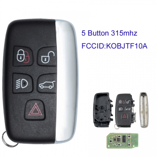 MK260029 5 Button Smart Car Key 315MHZ for Range Rover Sport Evoque Auto Car Key Fob KOBJTF10A