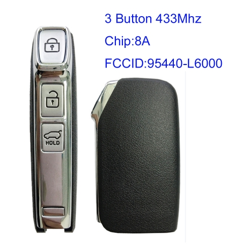 MK130116 3 Button 433mhz Smart Key for K-IA  95440-L6000 Auto Car Key Fob with 8A Chip Keyless Go