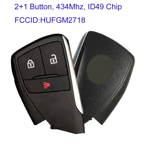 MK270040 2+1 Button 433mhz Smart Key for Buick 2020 Auto Car Key Fob Remote Control Key With ID49 Chip PN HUFGM2718