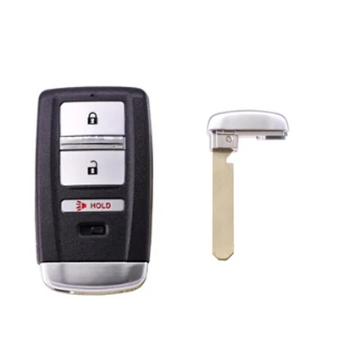 FS560011 2+1 Button Smart Key Shell Case for A-cura Auto Car Key with HON66 Blade