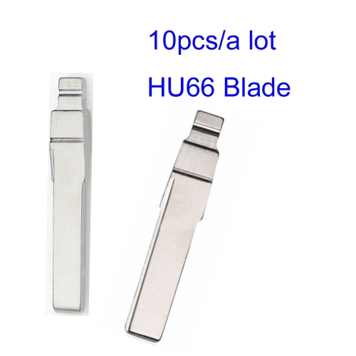 FS120027 10PCS Universal Remotes Flip Blade HU66 for Audi,Skoda,VW Key Blade Replacement