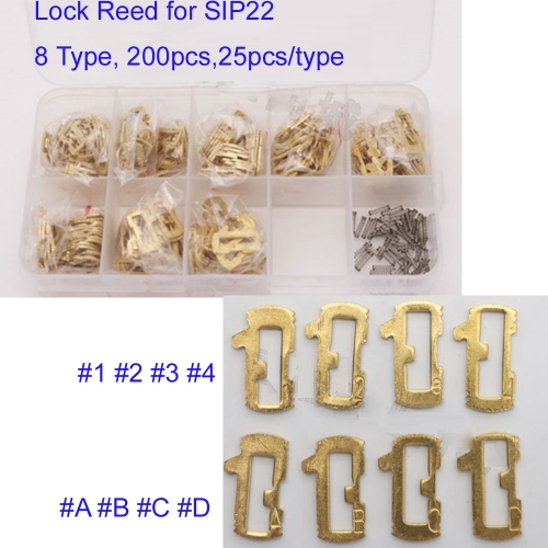 KT00041 SIP22 Car Lock Repair Kit Accessories Car Lock Reed Lock Plate For Fait Locksmith Tools,200pcs in Box