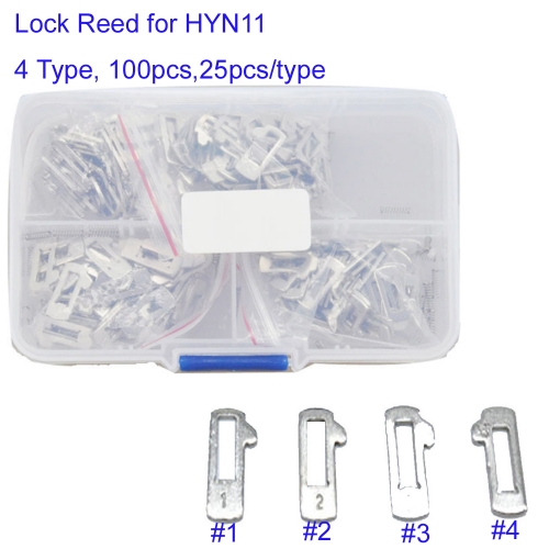 KT00039 HYN11 Car Lock Repair Kit Accessories Car Lock Reed Lock Plate For H-yundai Locksmith Tools,100pcs in Box