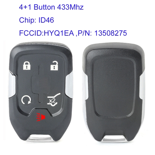 MK280076 4+1 Button 434MHz  Remote Key for for GMC Acadia Terrain 2018 2019 2020 HYQ1EA P/N:13508275 ID46 Chip