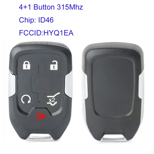 MK280077 4+1 Button 315MHz  Remote Key for for GMC Acadia Terrain 2018 2019 2020 HYQ1EA  HYQ1AA  ID46 Chip