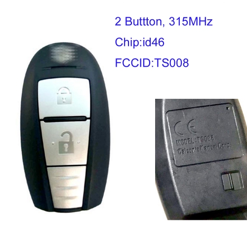 MK370016 Original 2 Button Smart Key 315MHz id46 Chip Remote Key Control TS008