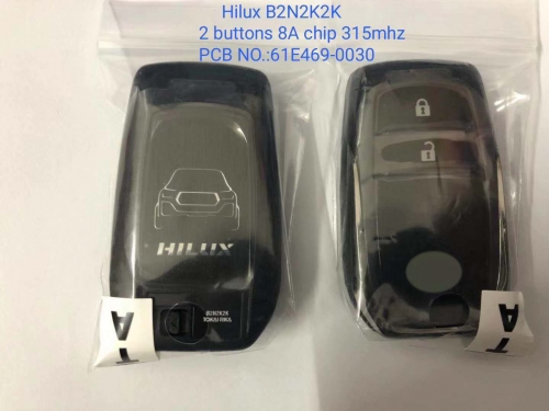 MK190011 Original 2 Button Smart Key 315mhz B2N2K2K H Chip for 2015-2017 Hilux PCB 61E469-0030