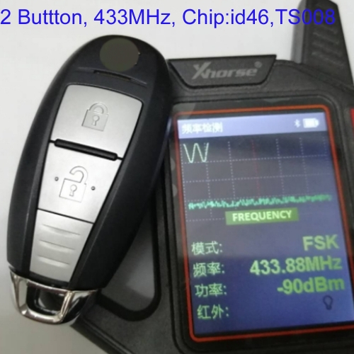MK370003 2 Button Smart Key 433MHz id46 Chip Remote Key Control for S-uzuki Swift 2015 37172-71L10 37172-71L11 2016 S-wift Vitara Sx4 Baleno TS008