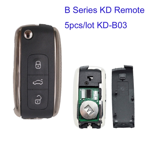 MK590001 5pcs/lot B Series KD-B03 Flip Remote Control Key For KD900 KD-x2 Machine Locksmith Remote