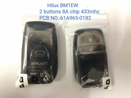 MK190010 Original 2 Button Smart Key 434mhz BM1EW H Chip for 2015-2017 Hilux PCB 61A965-0182