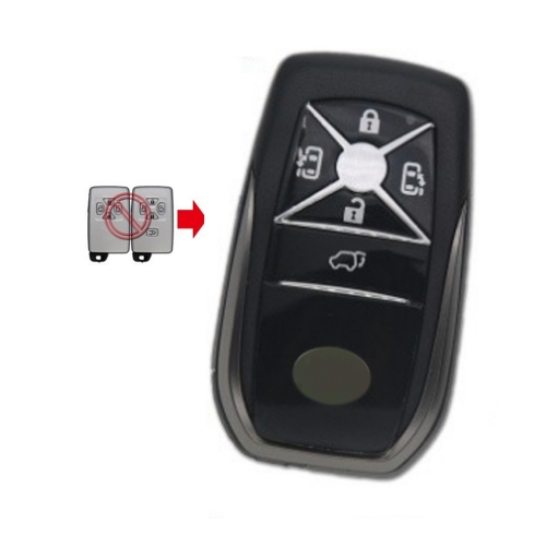 FS190046 5 Button Modified Smart  Key Cover Shell Case for T-oyota  L-exus Vellfire Alpard Smart Key Auto Car Key Replacement