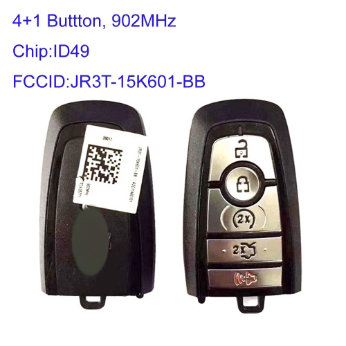 MK160013 4+1 Button 902MHZ Smart Keyless Remote Key for Ford Mustang JR3T-15K601-BB A2C11460101