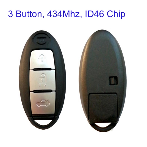 MK210003 3 Button Smart Car Key 434mhz ID46 Chip PCF7952 for N-issan Bluebird Car Key